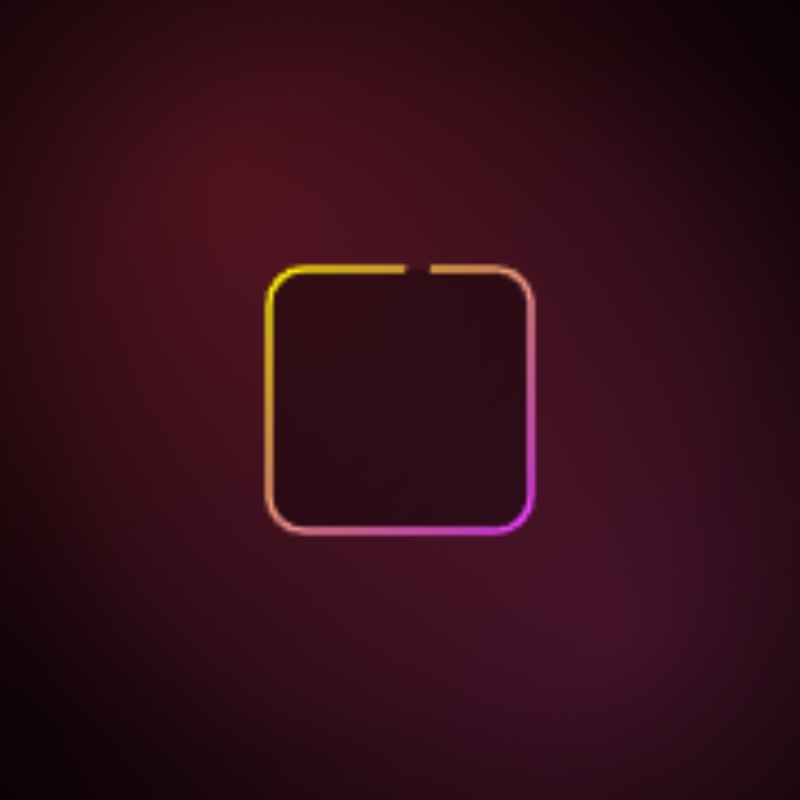 Neon Square Frame