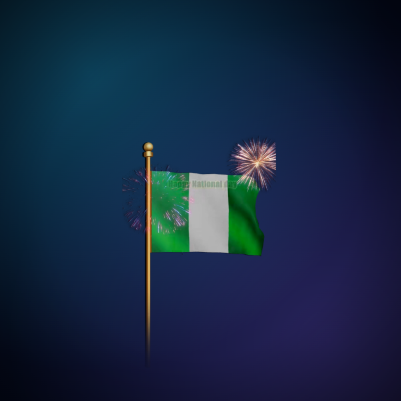 নাইজেরিয়া পতাকার আতশবাজি